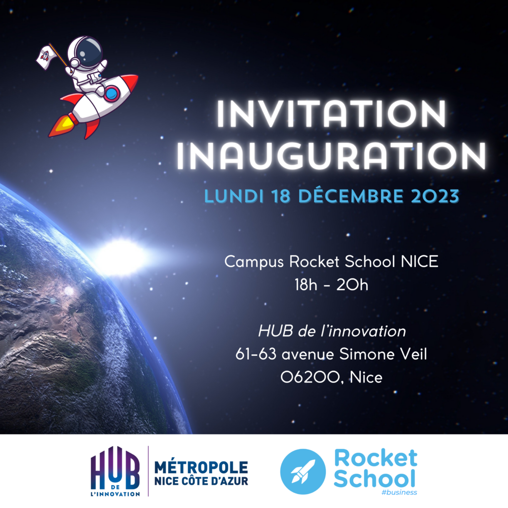 Invitation Inauguration Rocket School Nice 2023
